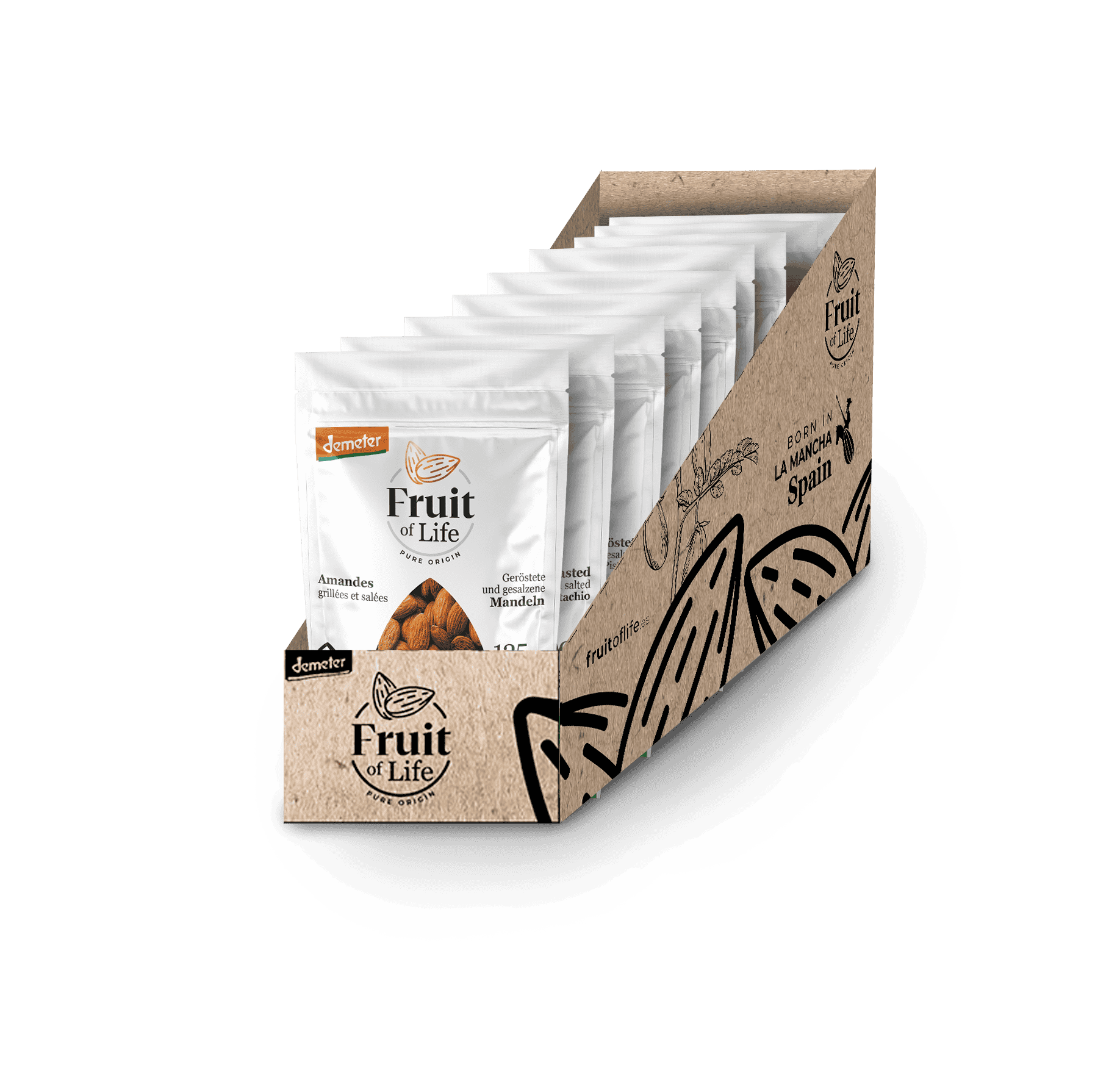 Almendra con piel al natural ecológica Demeter 3 Almendra con piel al natural ecológica Demeter - Imagen 3