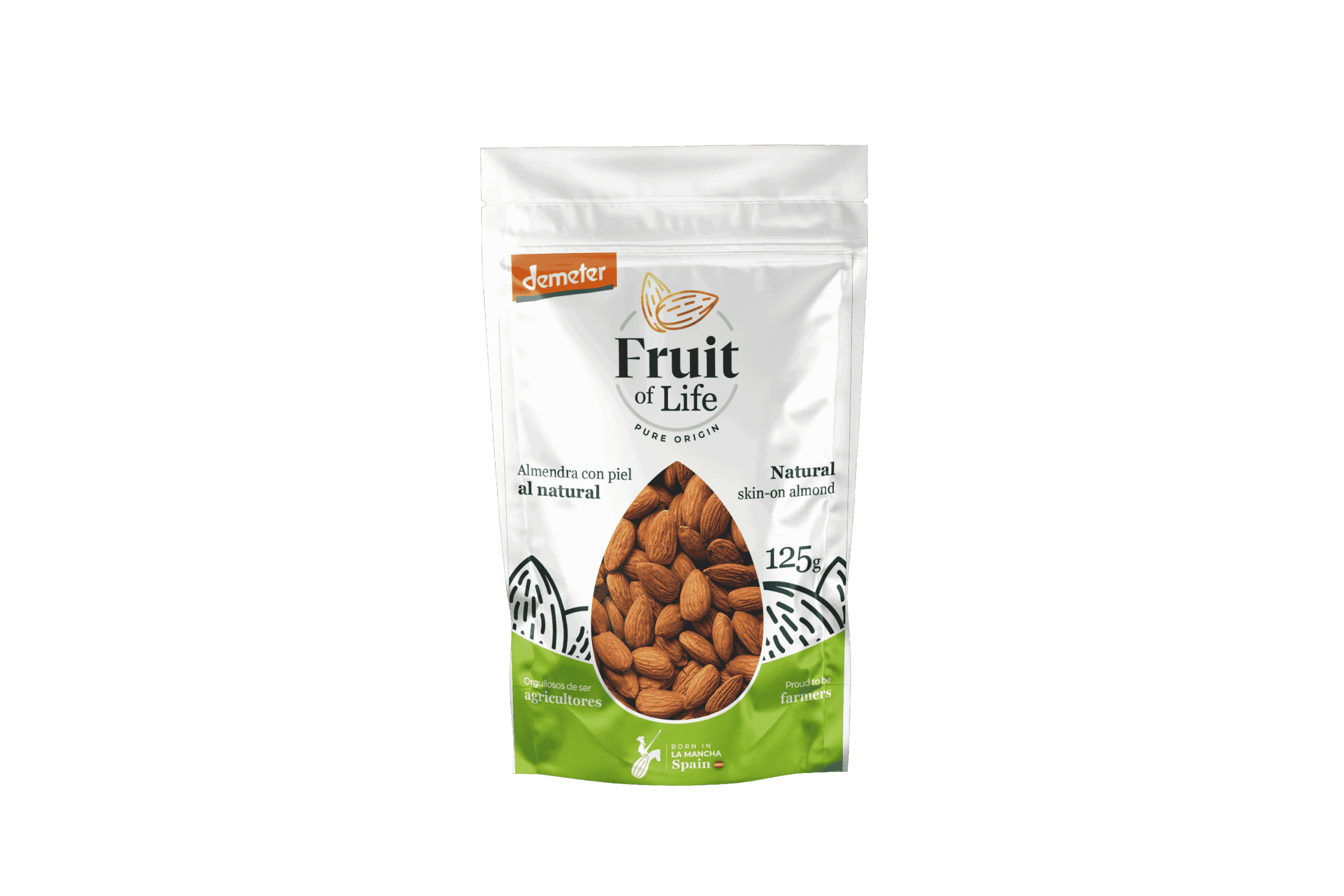 Almendra con piel al natural ecológica Demeter 1 Almendra con piel al natural ecológica Demeter